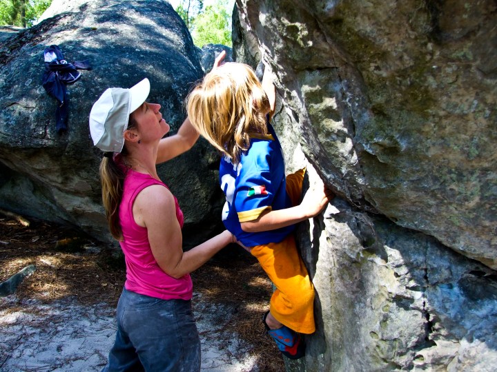 Klettern heisst Spreizen